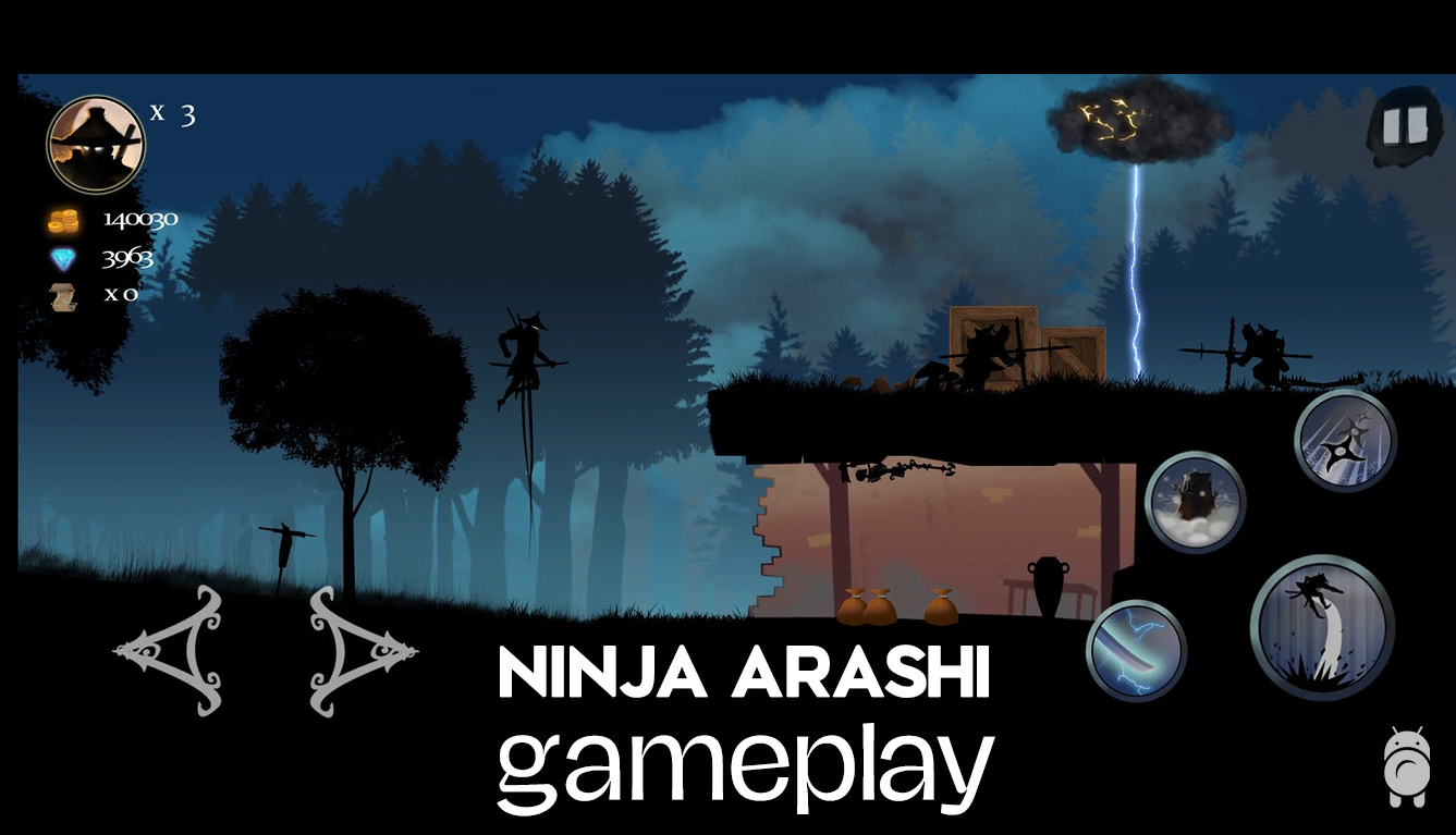 Ninja Arashi Android gameplay