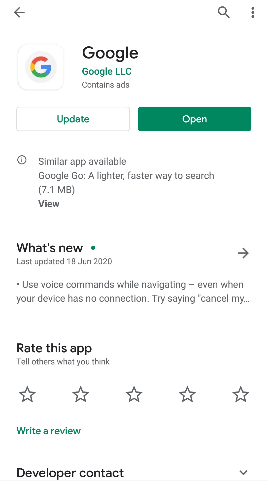 update Google app to fix assistant not working