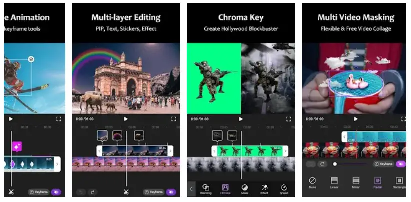 motion ninja best free video editing apps for Android