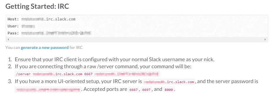 slack irc