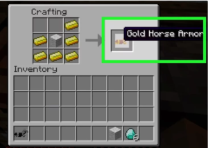 Crafting a horse armor